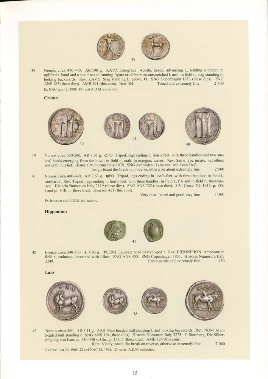 Numismatica Ars Classica Auction 25 (2003) page 17