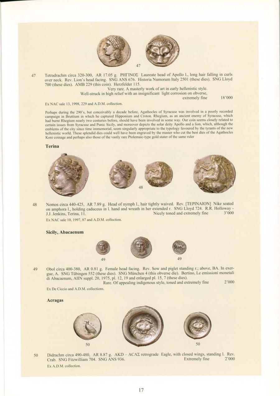 Numismatica Ars Classica Auction 25 (2003) page 19