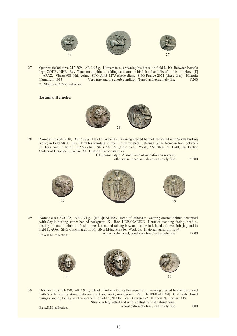 Numismatica Ars Classica Auction 27 (2004) page 15