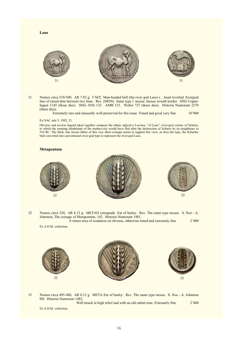 Numismatica Ars Classica Auction 27 (2004) page 16
