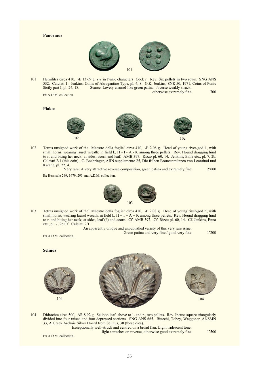 Numismatica Ars Classica Auction 27 (2004) page 35