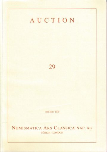Numismatica Ars Classica Auction 29 (2005) cover