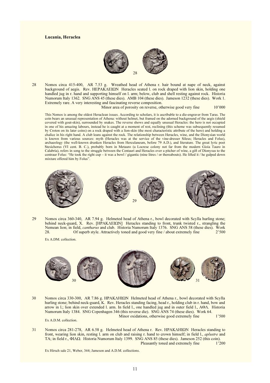Numismatica Ars Classica Auction 29 (2005) page 11