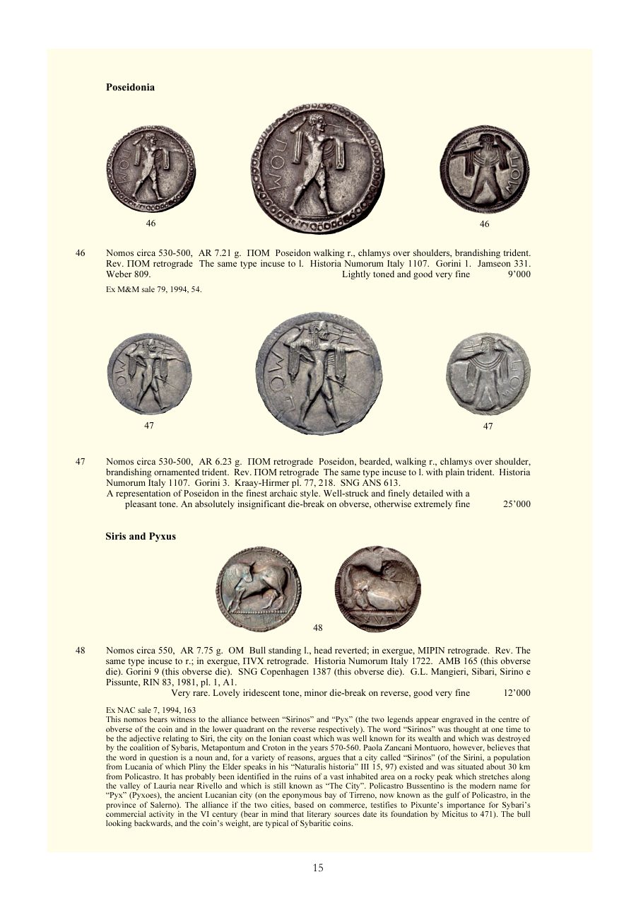 Numismatica Ars Classica Auction 29 (2005) page 15
