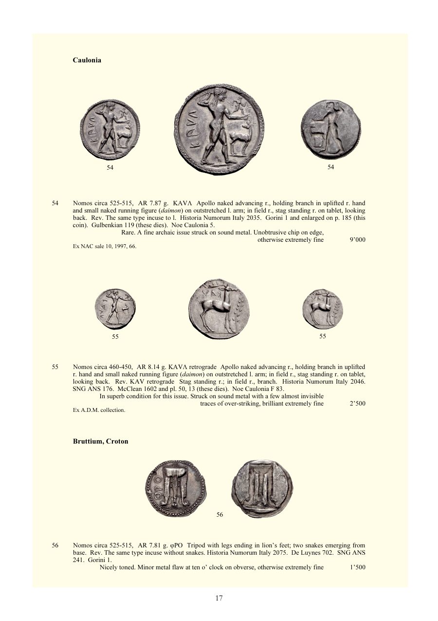Numismatica Ars Classica Auction 29 (2005) page 17