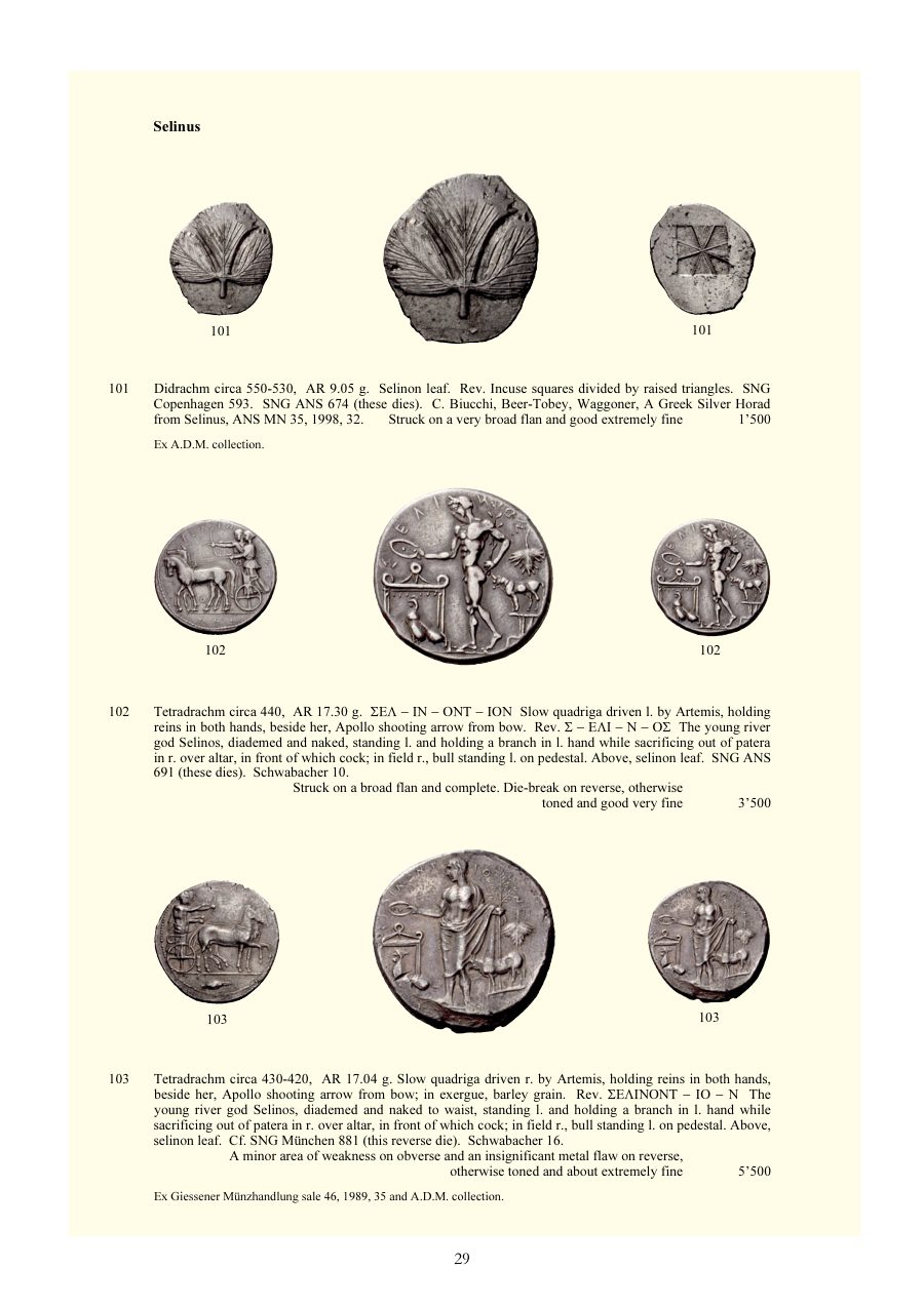 Numismatica Ars Classica Auction 29 (2005) page 29
