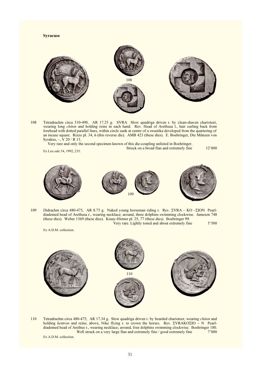 Numismatica Ars Classica Auction 29 (2005) page 31