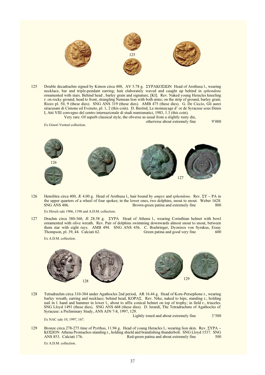 Numismatica Ars Classica Auction 29 (2005) page 37