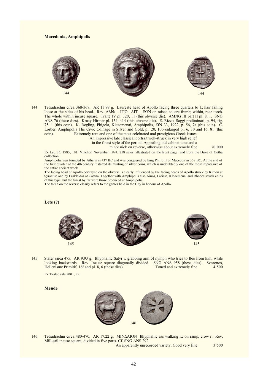 Numismatica Ars Classica Auction 29 (2005) page 42
