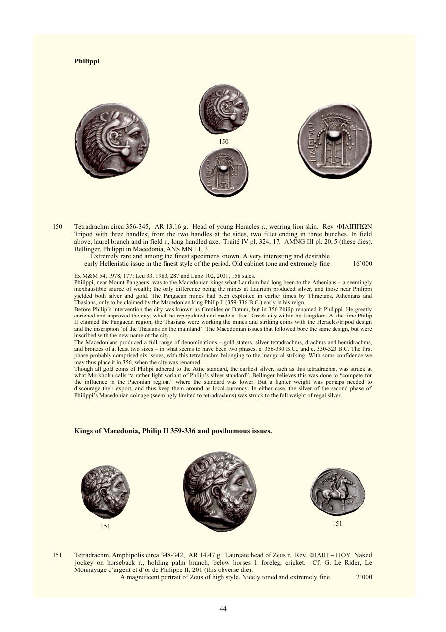 Numismatica Ars Classica Auction 29 (2005) page 44