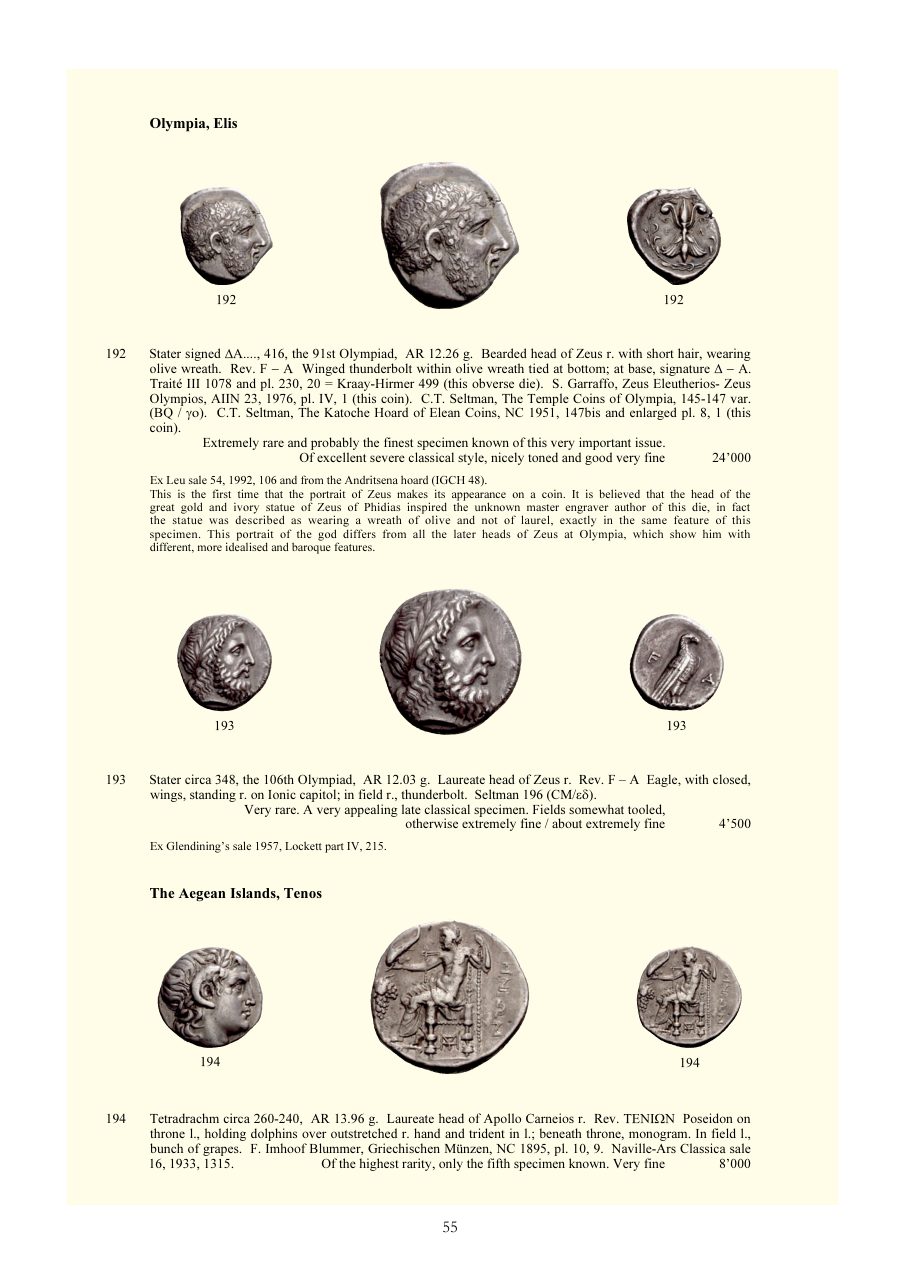 Numismatica Ars Classica Auction 29 (2005) page 55