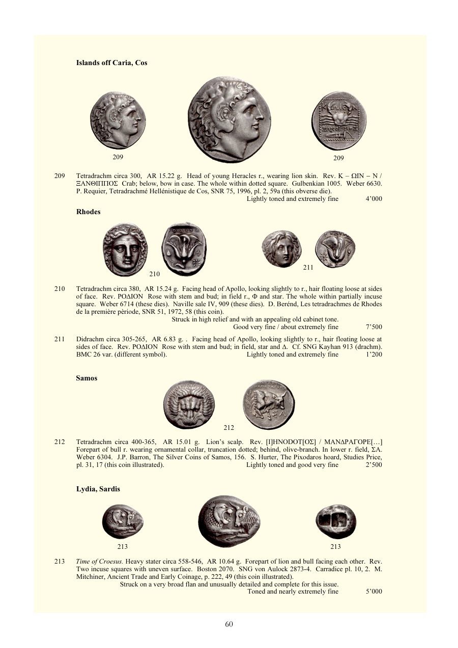 Numismatica Ars Classica Auction 29 (2005) page 60