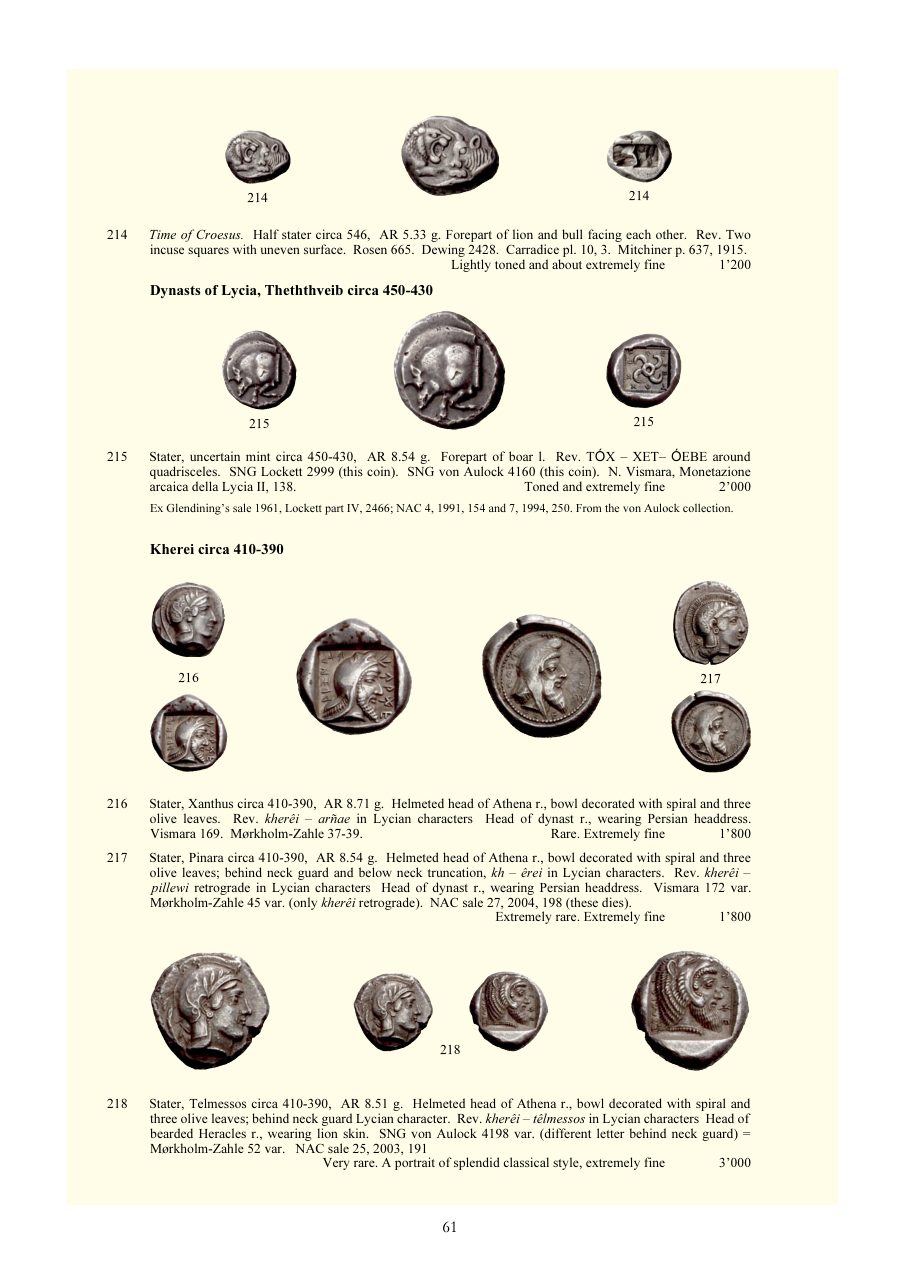 Numismatica Ars Classica Auction 29 (2005) page 61