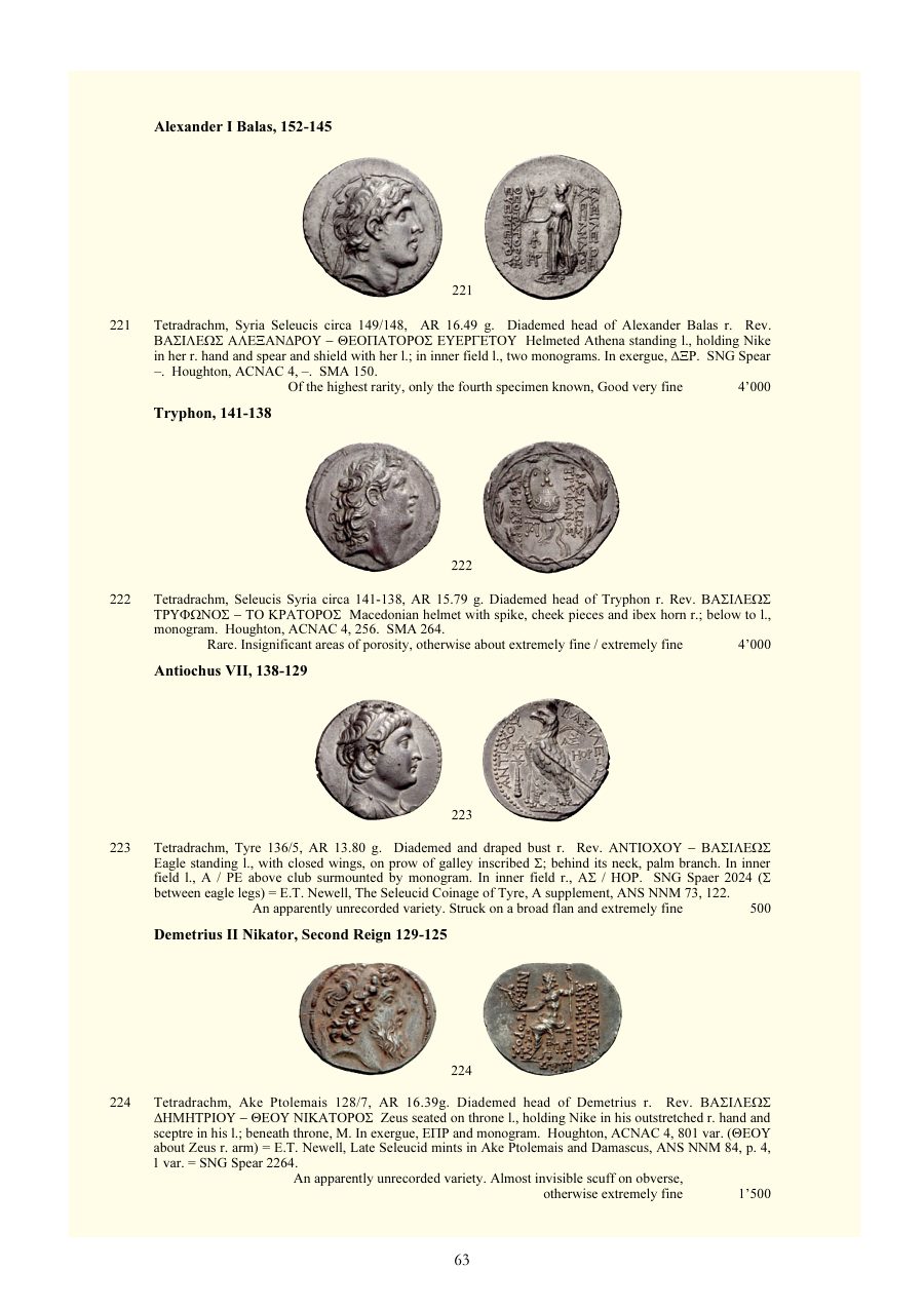 Numismatica Ars Classica Auction 29 (2005) page 63