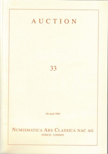 Numismatica Ars Classica Auction 33 Q (2006) cover