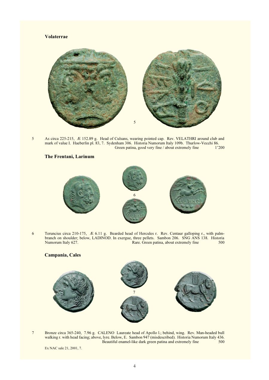 Numismatica Ars Classica Auction 33 Q (2006) page 6