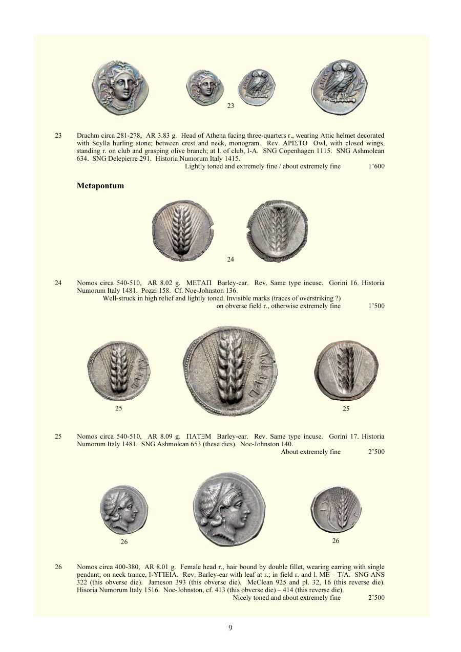 Numismatica Ars Classica Auction 33 Q (2006) page 11