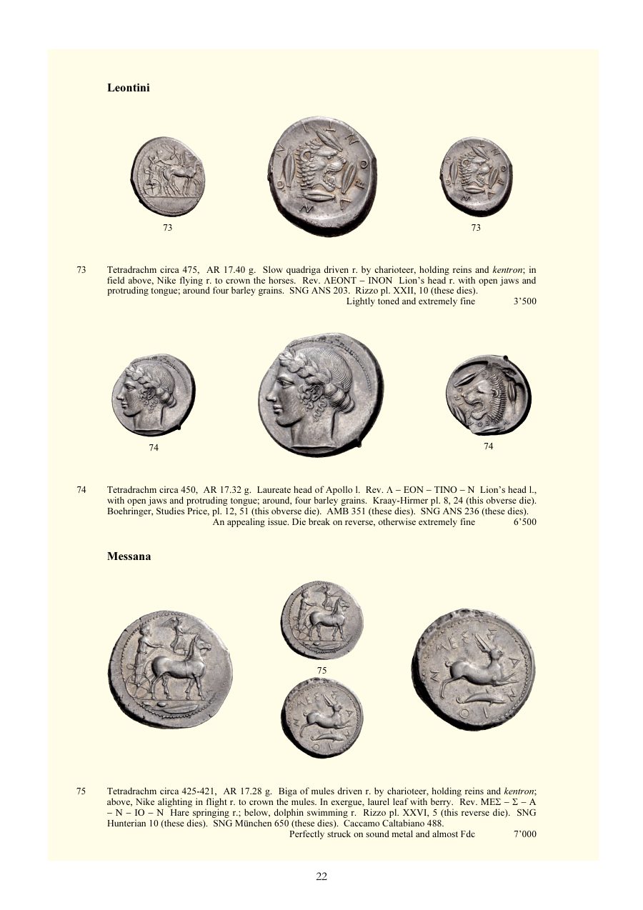 Numismatica Ars Classica Auction 33 Q (2006) page 24