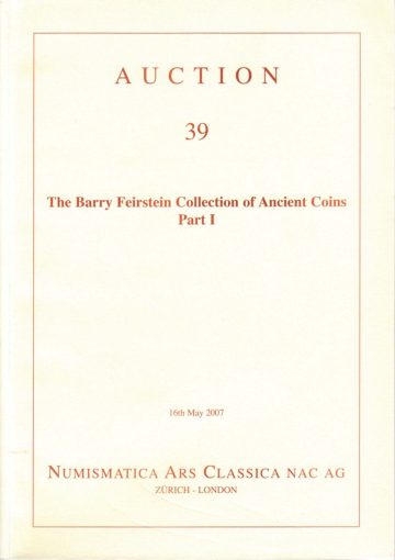 Numismatica Ars Classica Auction 39 (2007) cover