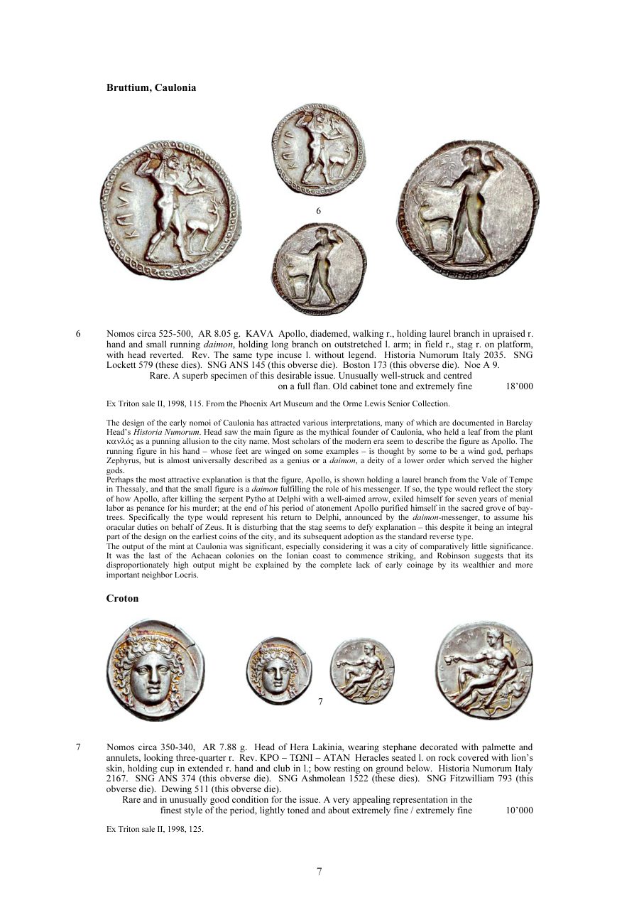 Numismatica Ars Classica Auction 39 (2007) page 8
