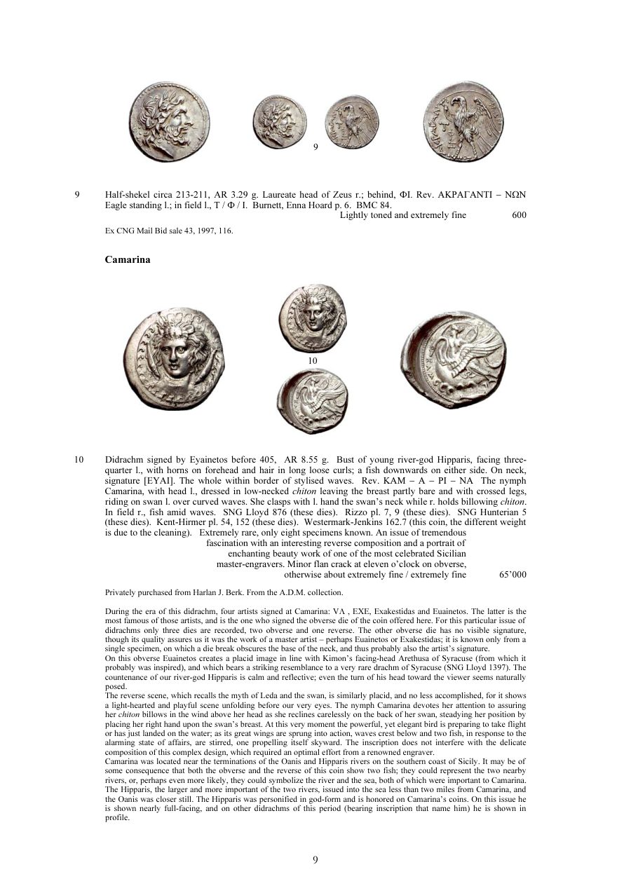 Numismatica Ars Classica Auction 39 (2007) page 10