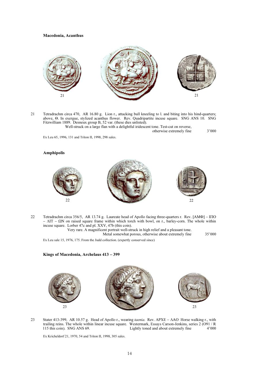 Numismatica Ars Classica Auction 39 (2007) page 15