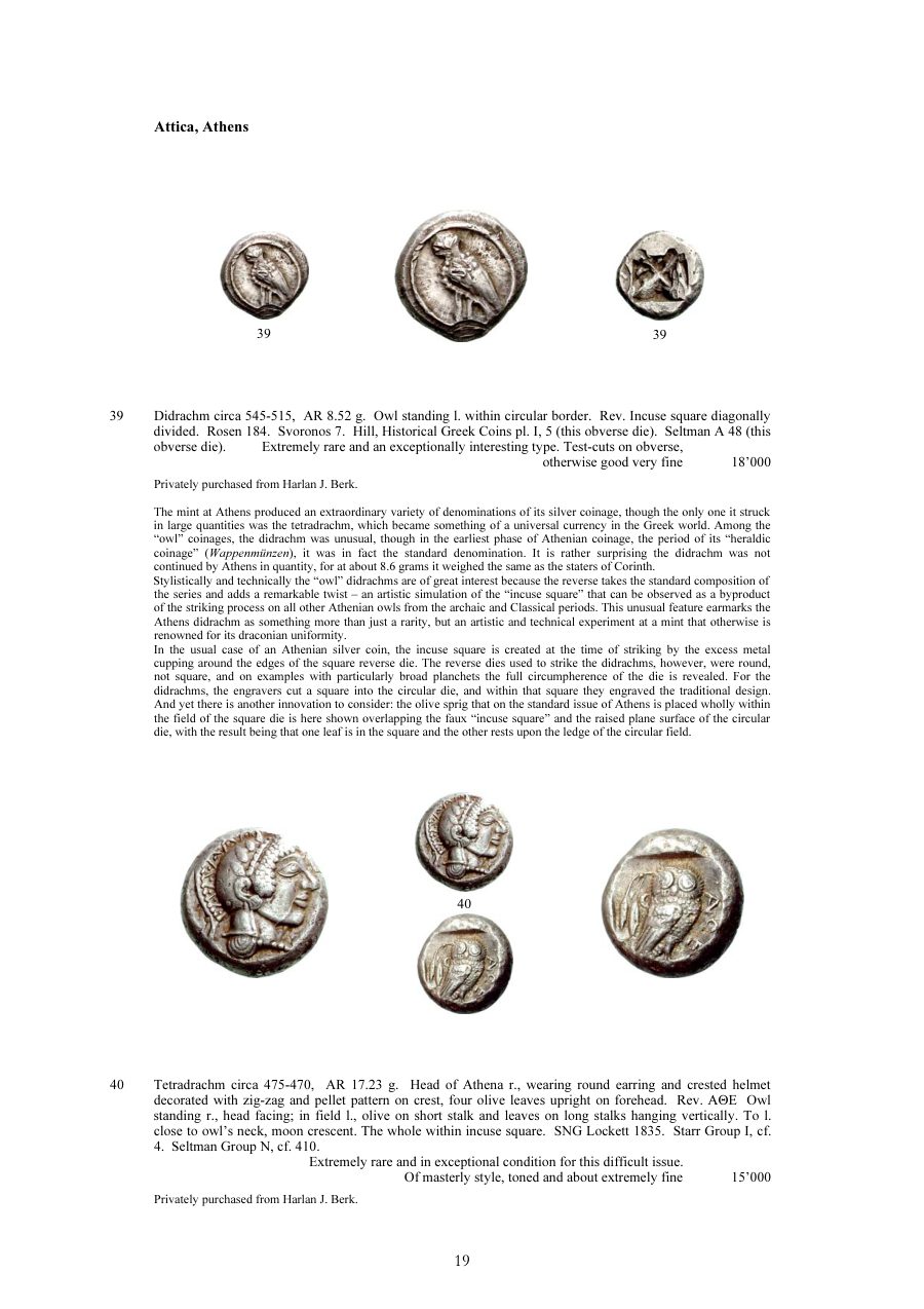Numismatica Ars Classica Auction 39 (2007) page 20