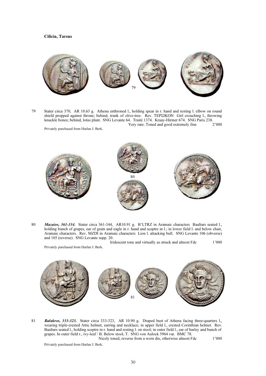 Numismatica Ars Classica Auction 39 (2007) page 31