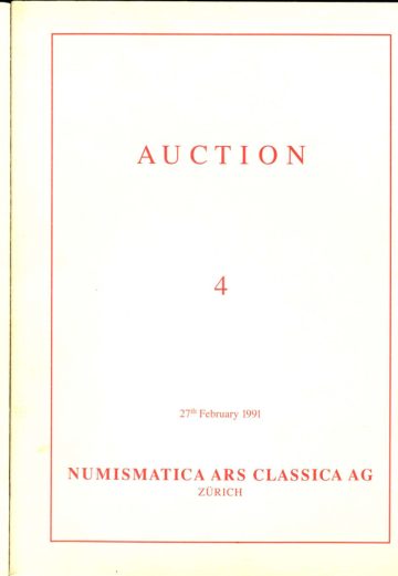 Numismatica Ars Classica Auction 4 (1991) cover
