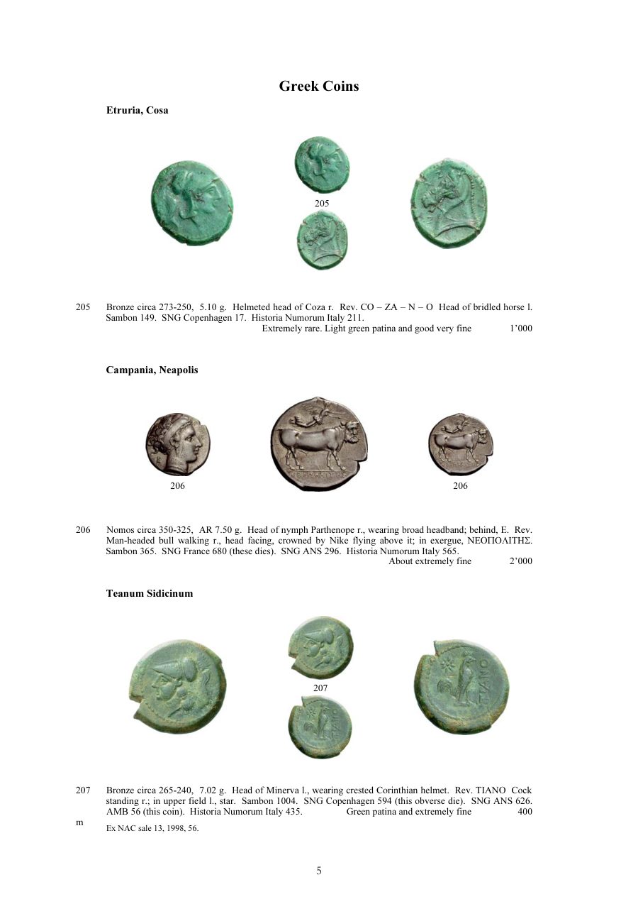 Numismatica Ars Classica Auction 40 (2007) page 5