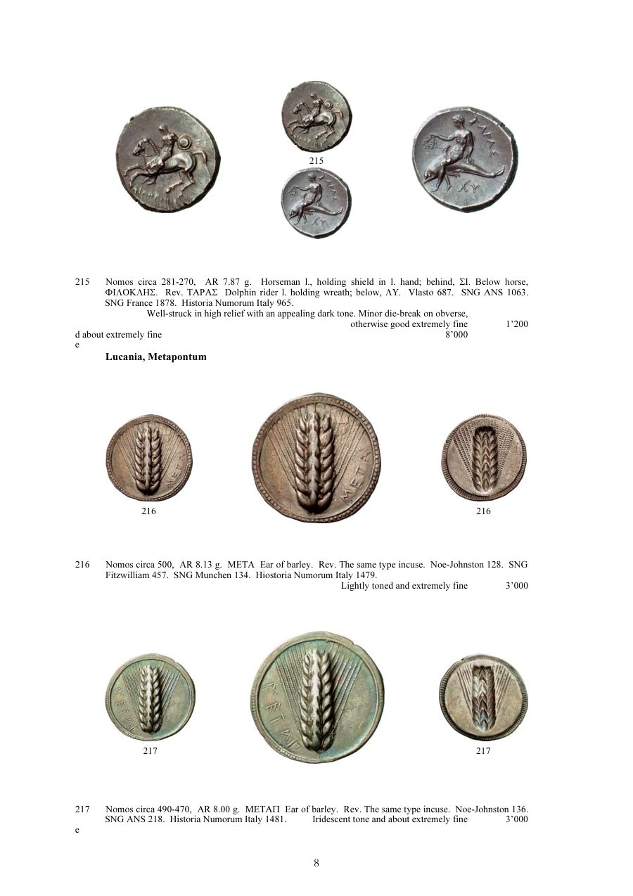 Numismatica Ars Classica Auction 40 (2007) page 8