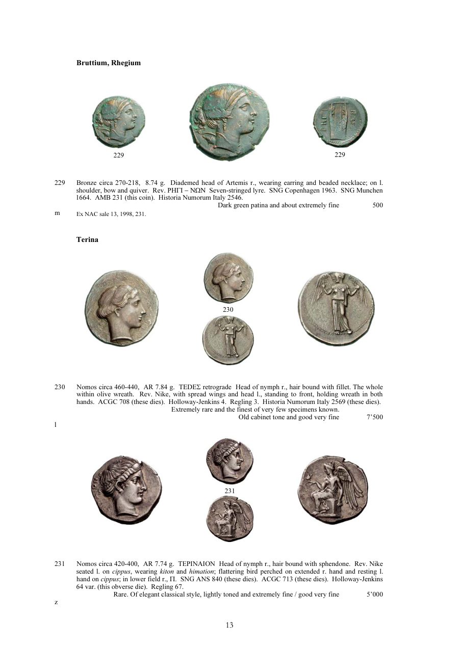 Numismatica Ars Classica Auction 40 (2007) page 13