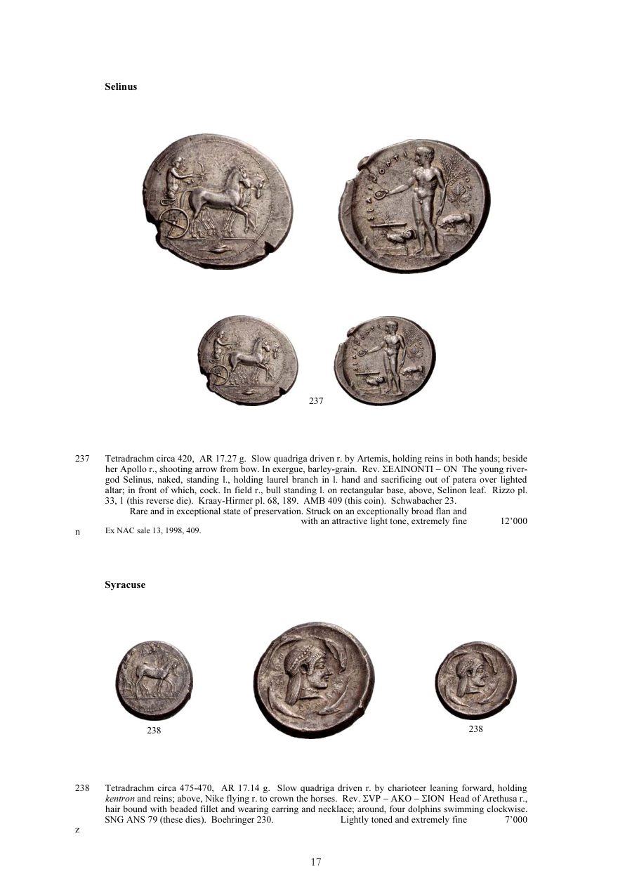 Numismatica Ars Classica Auction 40 (2007) page 17