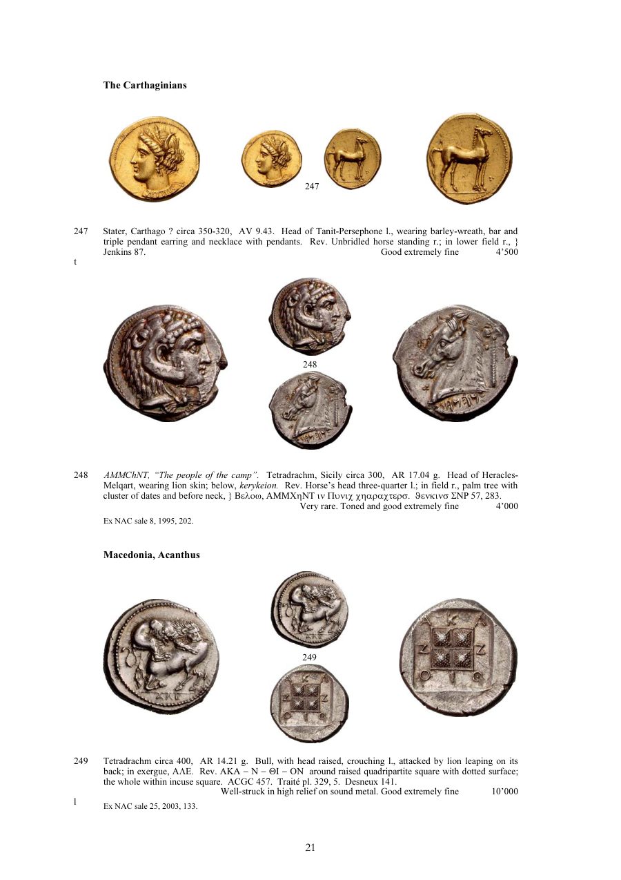 Numismatica Ars Classica Auction 40 (2007) page 21