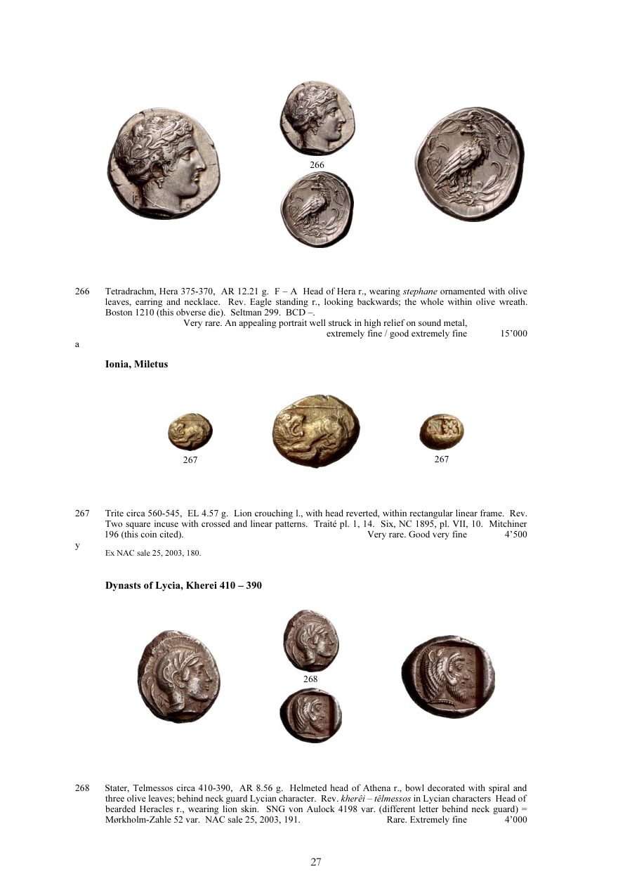 Numismatica Ars Classica Auction 40 (2007) page 27