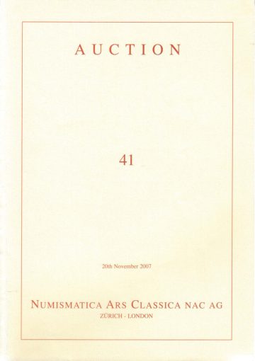 Numismatica Ars Classica Auction 41 (2007) cover