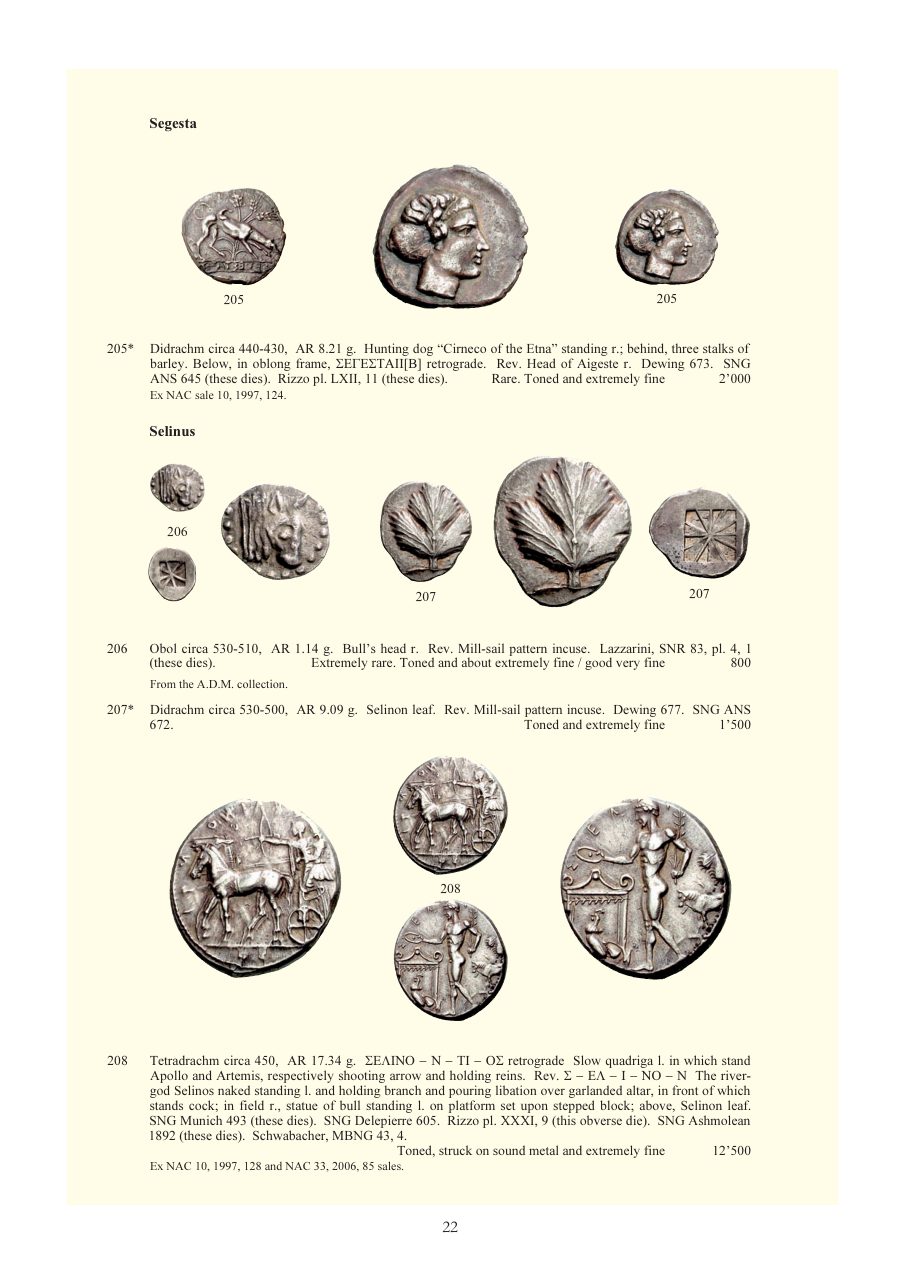 Numismatica Ars Classica Auction 46 (2008) page 23