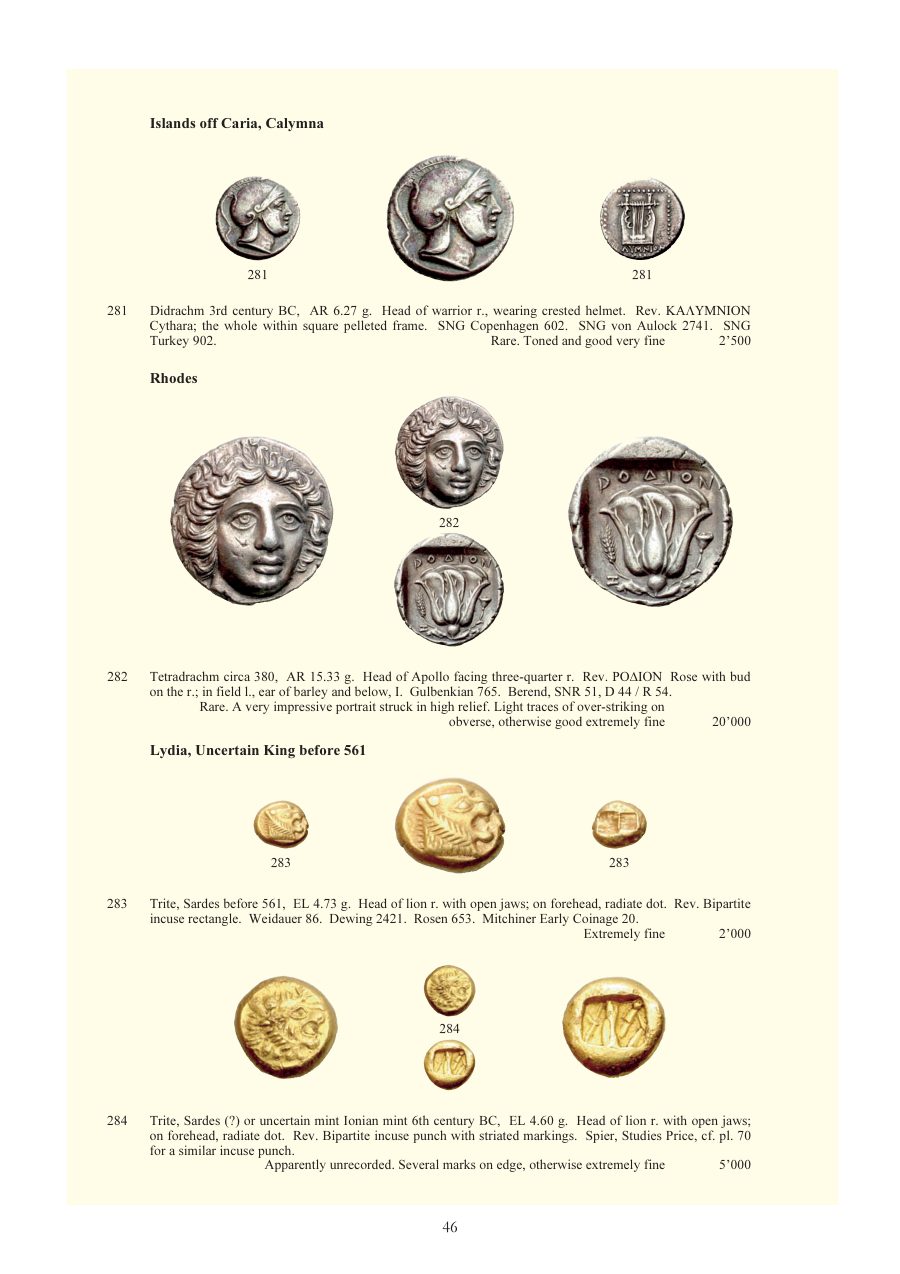 Numismatica Ars Classica Auction 46 (2008) page 47