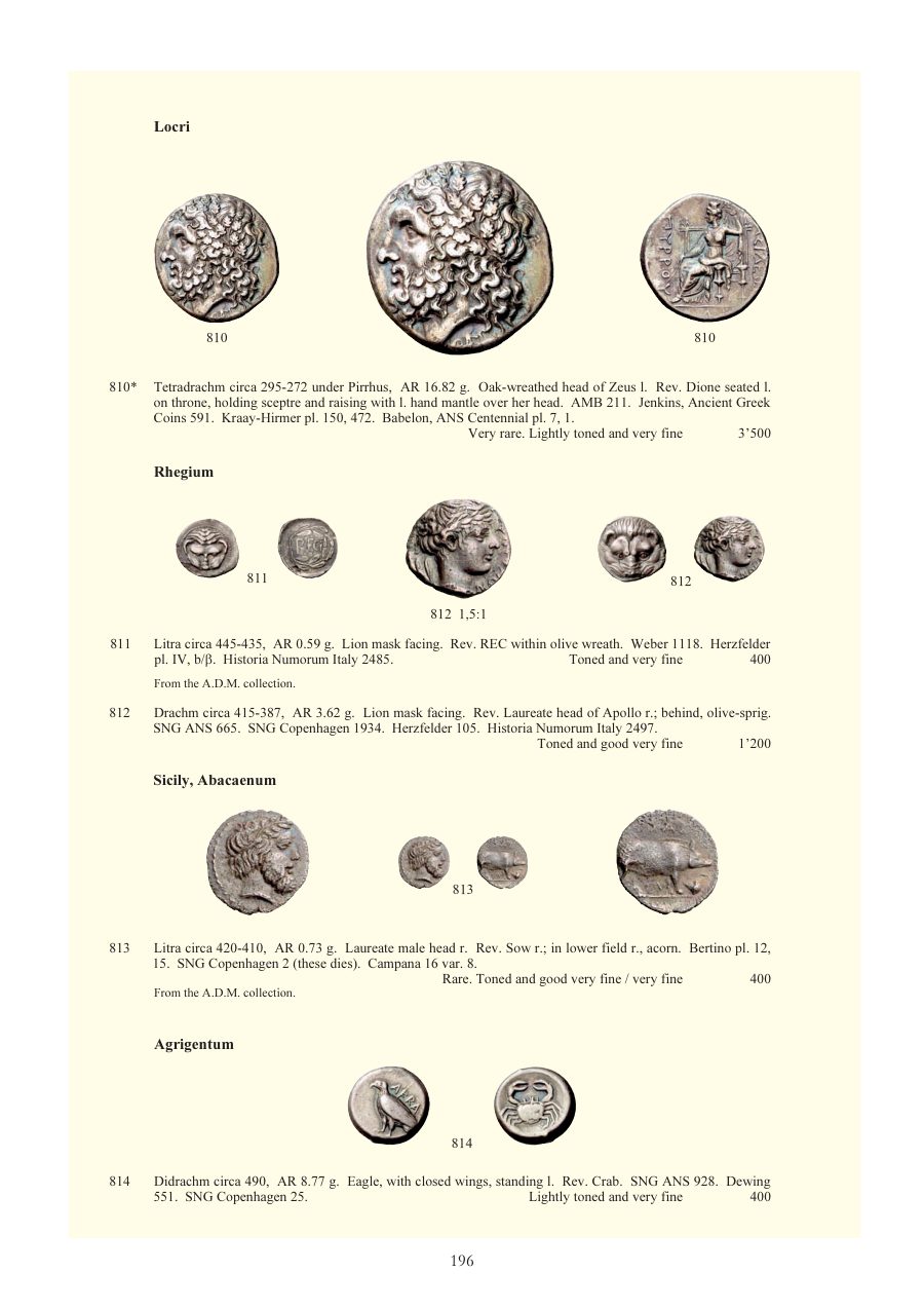 Numismatica Ars Classica Auction 46 (2008) page 133