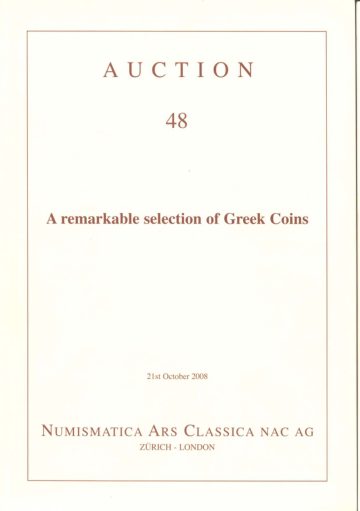 Numismatica Ars Classica Auction 48 (2008) cover