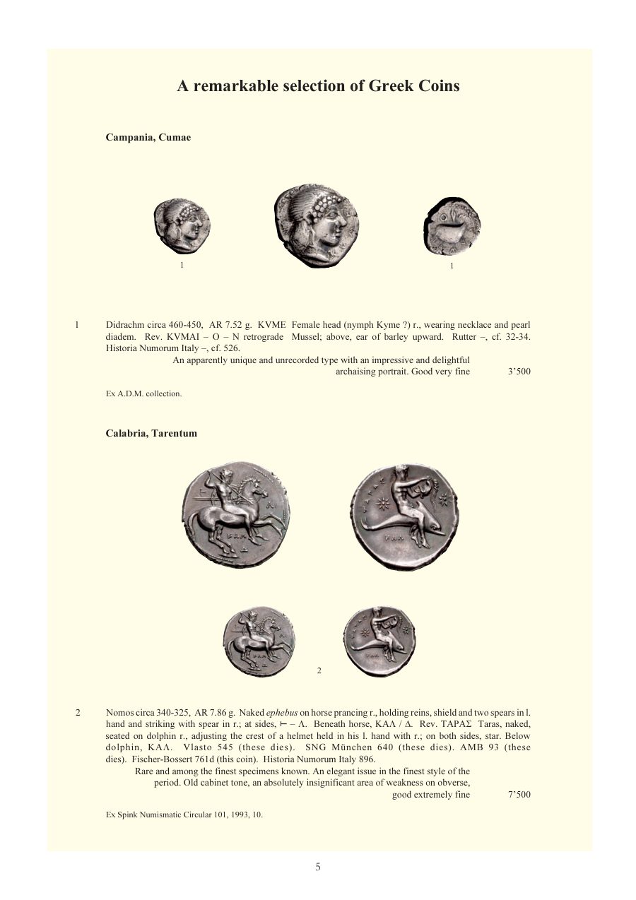 Numismatica Ars Classica Auction 48 (2008) page 5