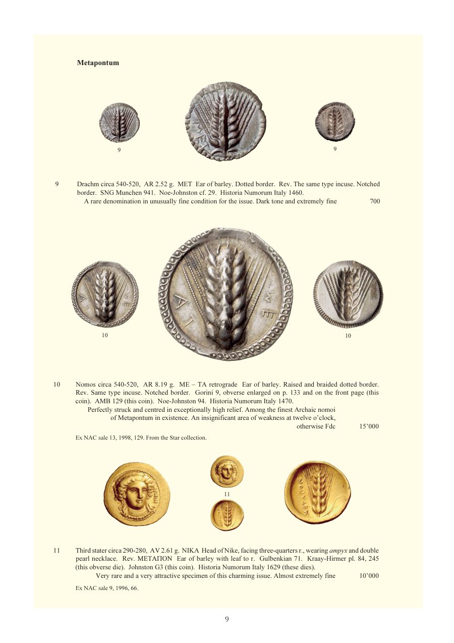 Numismatica Ars Classica Auction 48 (2008) page 9