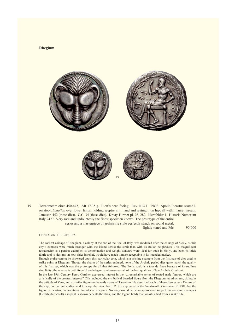 Numismatica Ars Classica Auction 48 (2008) page 13