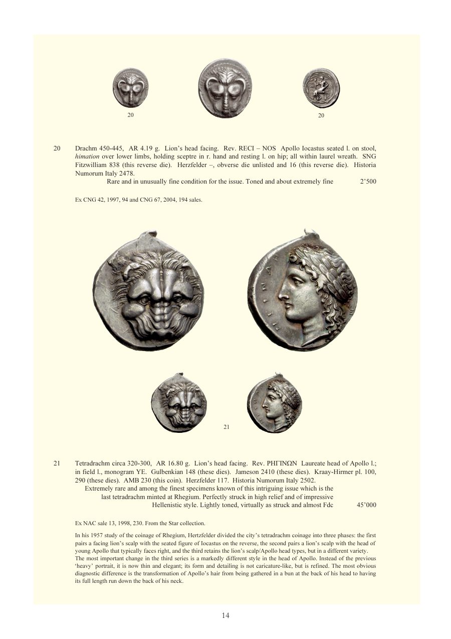 Numismatica Ars Classica Auction 48 (2008) page 14