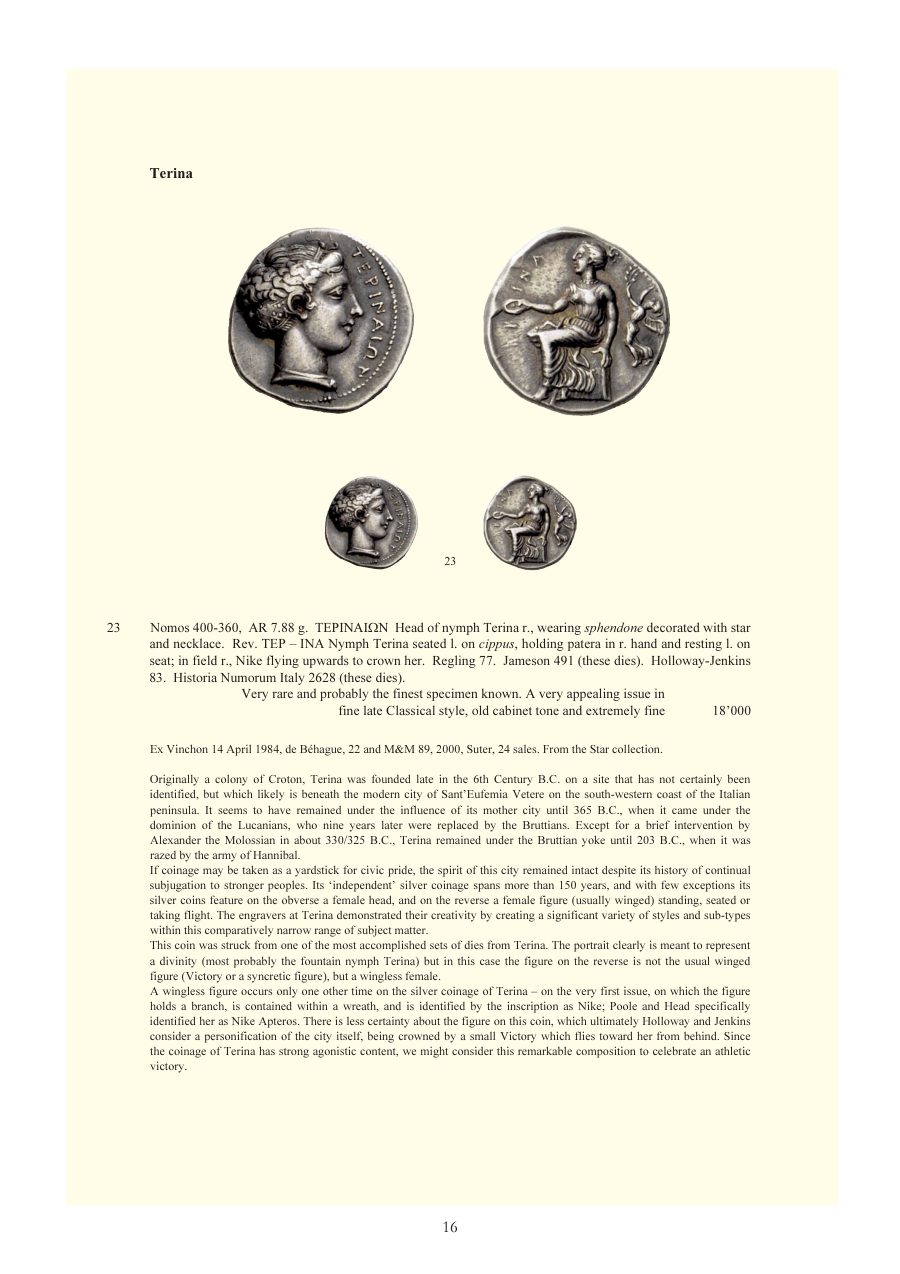 Numismatica Ars Classica Auction 48 (2008) page 16