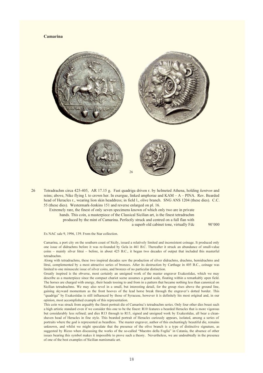 Numismatica Ars Classica Auction 48 (2008) page 18