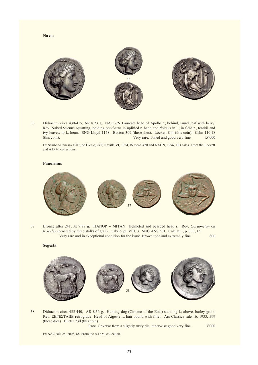 Numismatica Ars Classica Auction 48 (2008) page 23