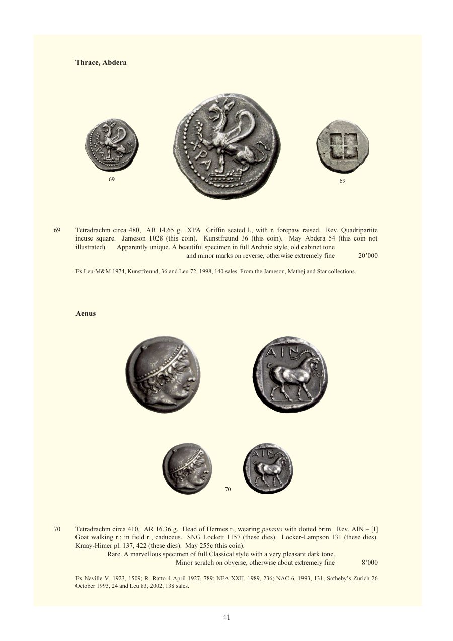 Numismatica Ars Classica Auction 48 (2008) page 41