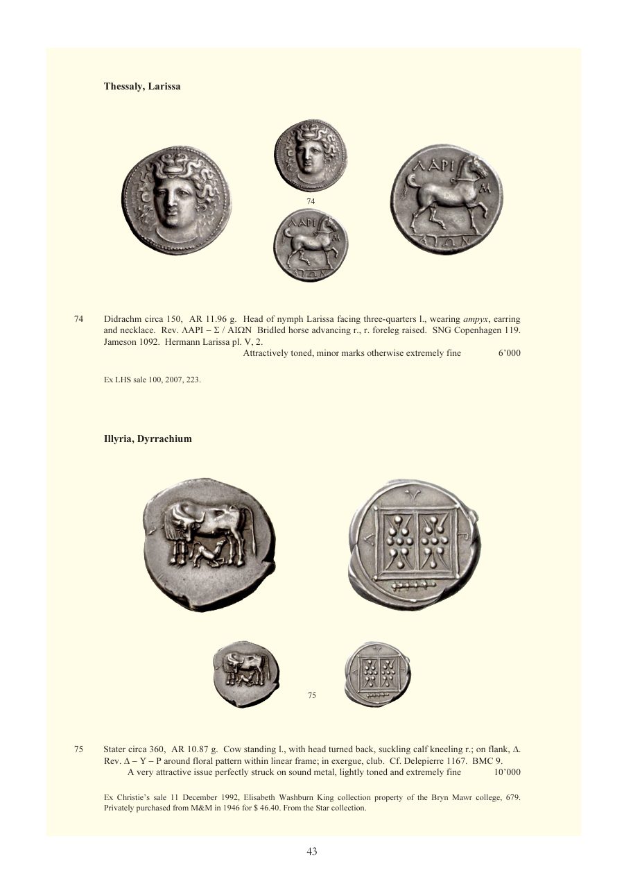 Numismatica Ars Classica Auction 48 (2008) page 43
