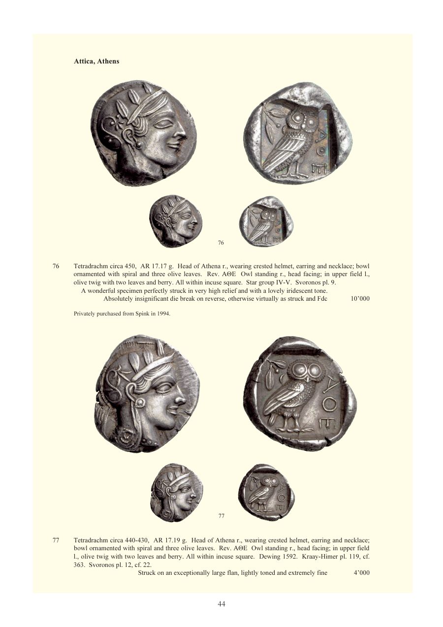Numismatica Ars Classica Auction 48 (2008) page 44